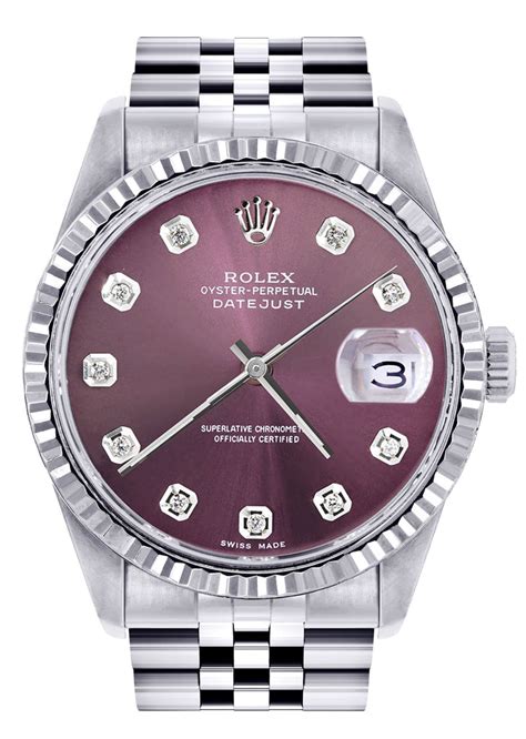 purple dial rolex.